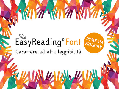 Accessibilité : logo EasyReading, police de caractères adaptée à la dyslexie et offrant une grande lisibilité