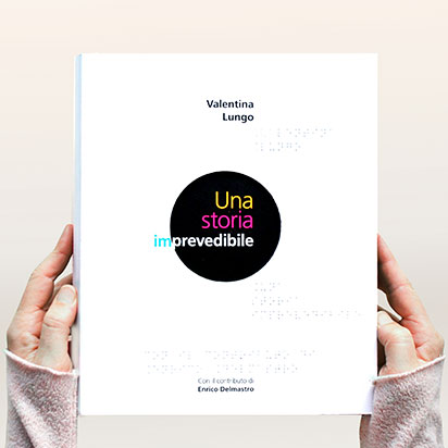 Couverture du livre tactile Una Storia Imprevedibile de DieciOcchi