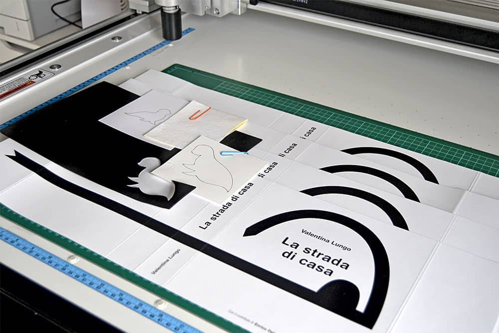 Processing of the pages of the book for the realization of the tactile elements
