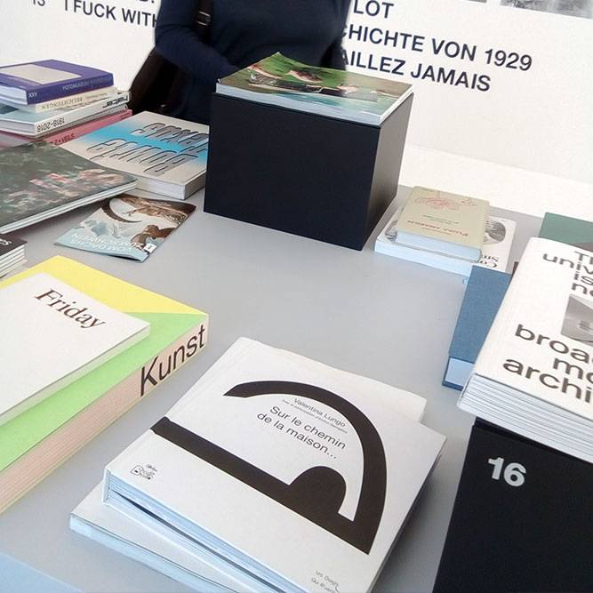 Exhibition of selected books including Sur le chemin de la maison... DieciOcchi